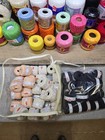 Huge Lot Of 100  Crochet Thread Spools Aunt Lydia s South Maid J  p  Coats