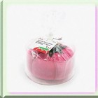 Pink Velvet Tomato Pin Cushion 5 Inches