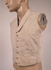 Victorian 19th C Waistcoat Vest W 6 Self Button Front