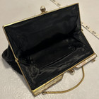 Vintage Black Beaded Purse Womens