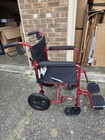 Medline Mds808200are Transport Wheelchair - Red