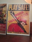 Rare Vintage Hunting Posters  qty  2  Circa 1940 s Michigan Conservation 17 x12 