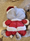 Vtg Fisher Price Puffalump Christmas Mouse Plush Lot Set Santa Candy Cane Nylon