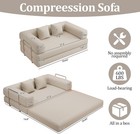 59 0 Inch Convertible Sofa Bed 4-in-1futon Sofas Bed Pull Out Sleeper Couch