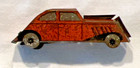 Cracker Jack Toy Penny Car   Police Truck Tin Metal Litho 1940s Lot Of 2