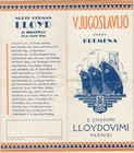 Yugoslavia Rare Brochure   Maritime Route S  s Parniki-n  German Lloyd  1940s