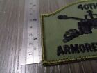 Vintage Us Army 40th Armored Battalion Patch Od Green