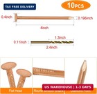 4 Inch Copper Nails  10pcs  99 9  Pure Copper Nail For Roofing Finish  Furniture