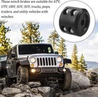 1x Winch Stopper Stop Rubber Heavy Duty Cable Line Waterproof Rope Hook Atv Utv