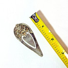 Vtg S  Kirk   Son  9 Repousse Sterling Silver Floral Rose Bookmark  357 Ozt
