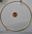 Awesome  Metal Choker Neck Wire Round Circular Gold Tone With V