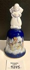 Vintage Avon 1992 Christmas Bell Heavenly Notes Blue Angel Collectible