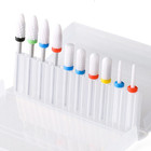 Ceramic Nail Drill Bits Set For Acrylic Gel Rotary Burrs Electric  Manicure 10pc