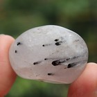 Tumbled Polished Stone  Tourmalinated Quartz  Tourmaline Quartz  qtz565 