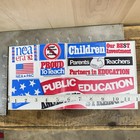Vintage Teachers Nea Bumper Sticker Sheet National Education Association 1982 