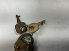 Mini Lock Antique Brass Padlock With Key  Vintage Heart shield Shape