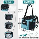 Dog Bike Basket  Soft-sided Ventilated Dog Bike Carrier Backpack  Pet Bicycle Ba