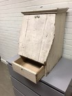 Antique Vtg Primitive Drop Front Cabinet With Shelves And Drawer 23 5 X 16 1 4    