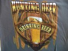 New Men s Size Large Drinking Beer Hunting Deer T Shirt Nwt 