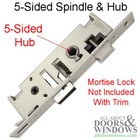 Larson Quickfit 5 Sided Spindle Mortise Lock Body No Trim Choose Color