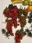 Vtg Lot Fake Fruit Medieval Lifelike Artificial Home Decor Mid Century Mcm