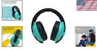 Lightweight Aqua Blue Baby Ear Muffs - Hearing Protection For Infants   Toddlers