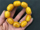 Tibet Mila Bracelet Mala Prayer Bead Amber Resin Necklace Antique Baltic Sea