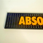Absolut Mango Vodka Bar Mat  new   Black orange - Man Cave Approx 21 x3 5 
