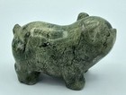 4  Green Jade Pig Figurine  Genuine Hand Carved  Natural Crystal  Feng Shui