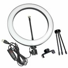 10  Led Beauty Ring Light W mount Stand For Phone Video Stream Broadcast Makeup