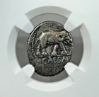 Roman Imperatorial Julius Caesar D 44 Bc Denarius C 49-48 Bc Ancient Ngc Ch F