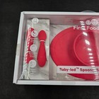 Ezpz First Foods Silicone Eating Set 4 Pcs Red New
