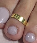 Womens Valentine Gift Daily Wear Solid Metal Adjustable Flat Toe Ring 925 Silver