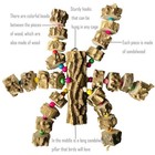 Macaw Toys  Extra Large Parrot Toys  Natural Wood Bird Chewing Toys For Large   