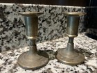 Vtg Set Of Two Italian Brass Candlestick Holders Vintage