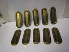 10 Amerock   Bp 747-1  Cabinet Knob Pull Backplate Burnished Brass Rd1977 3-1 4 