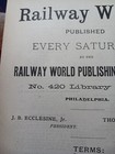 1889 Print Ad   Railway World Publishing Company Weekly Railroad Paper Magazine