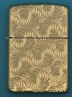 Swirl Pattern Design Tumbled Brass Armor Zippo Lighter New
