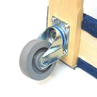 Nk Furniture Movers Dolly With 3  Heavy Duty Swivel Casters  30  X 17    Blue 
