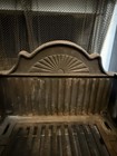Antique Victorian Cast Iron Fireplace Coal Grate W  Sunburst Motif