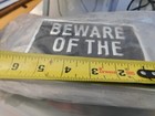 Metal Beware Of The Dog Plaque Sign Rustic Ranch Wall Decor Kennel