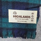 Highlands Scarf wrap 100  Pure New Wool Tartan Plaid Scotland 50x12 Holes Fringe