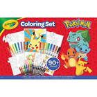 Crayola Pok  mon Coloring Set 90  Pieces Kids Art Kit Crayons Markers Fun Gift