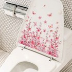 Bathroom Toilet Seat Lid Decal Butterfly Flower Wall Sticker Vinyl Home Decor