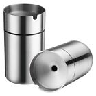 Stainless Steel Car Ashtray Portable Extinguished Cigarette Smokeles Holder