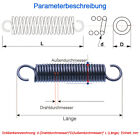 Expansion Spring Wire Dia 0 3-2mm Tension Extension Expanding Extending Springs