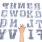 6 Inch 26 Pack English Alphabet Silicone Letter Mold - Capital   Large Letter   