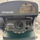 Vintage Polaroid One Step Express Instant 600 Film Camera Green With Bag Tested 