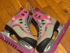 Ccm Jamie Girl Sp Ice Figure Hockey Skates Gray Pink Youth Kids Girls Size 2