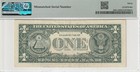 Mismatch Serial Number Pmg Graded  1 2017 Federal Reserve Note